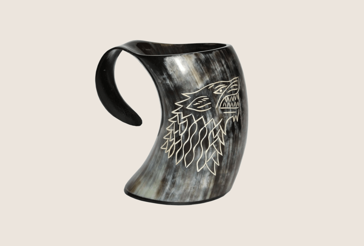 Viking Authentic Medieval Inspired Natural Horn Tankard