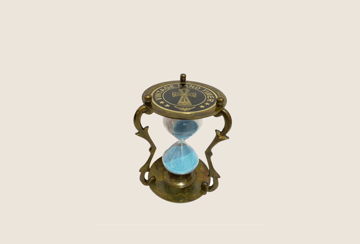 Nautical Antique Beautiful Vintage Brass Sand Timer For Home Decor