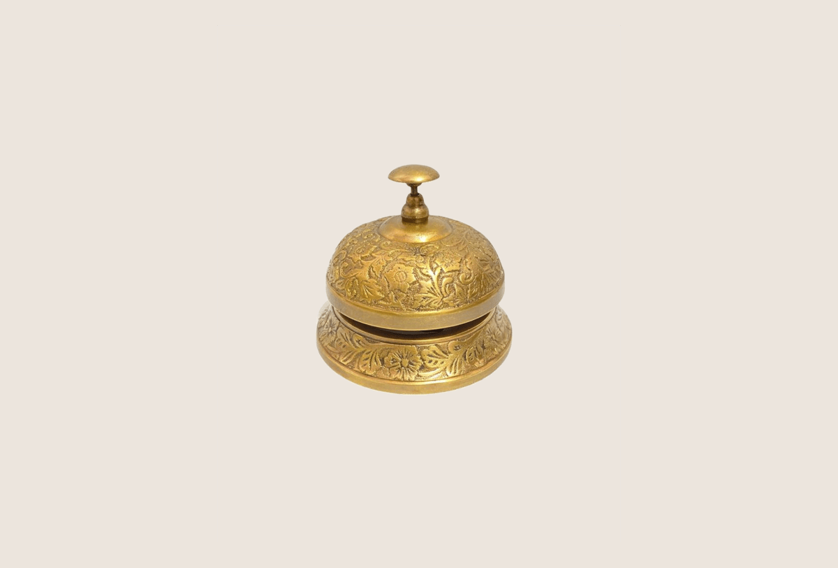 Nautical Antique Solid Brass Beautiful Desk Bell Office Bell Calling Bell